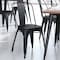 Flash Furniture 4PK Black Poly Resin Seats for Stools & Chairs, 4PK 4-JJ-SEA-PL01-BK-GG - alternate 2